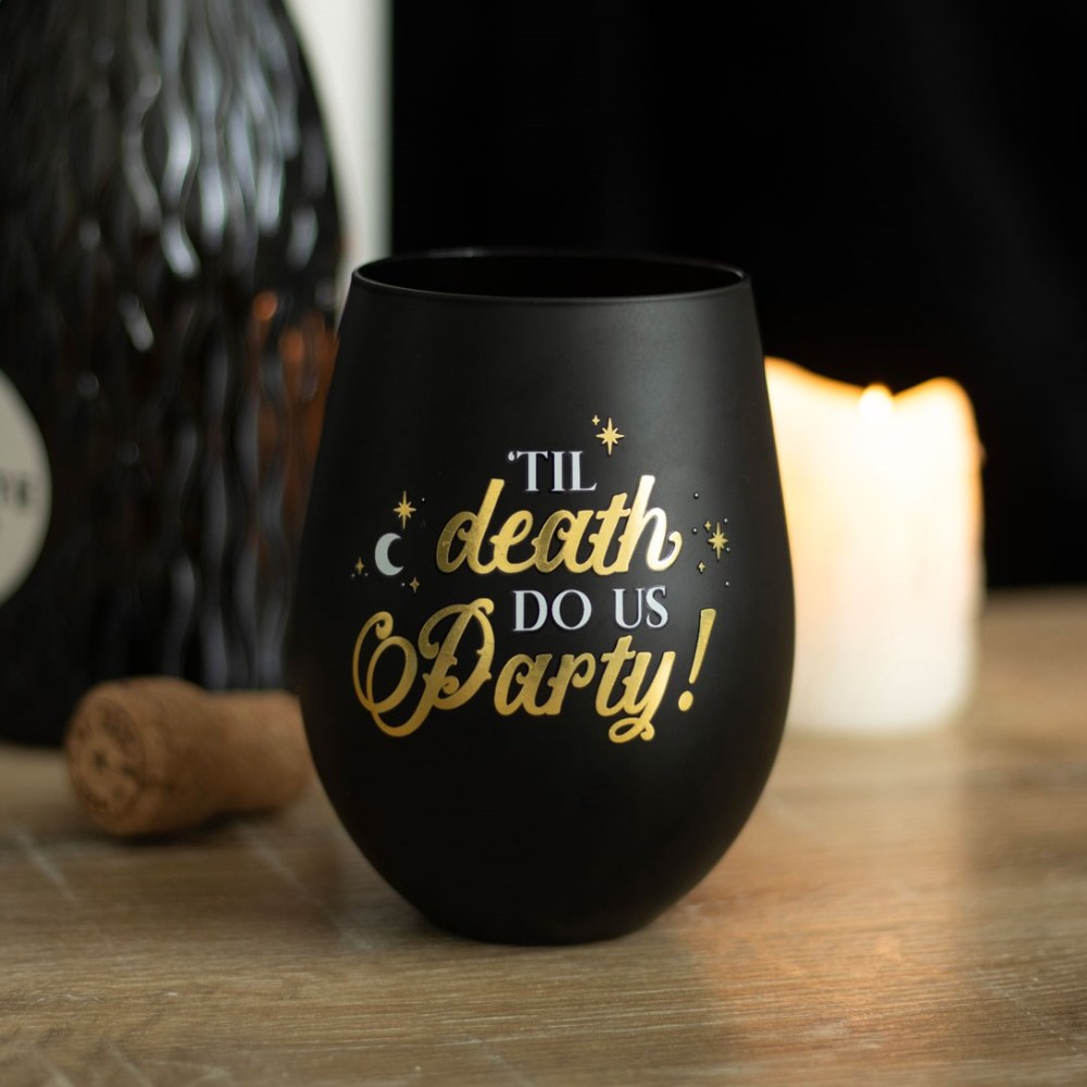 Something Different - Til Death Do Us Party Stemless verre de vin - Noir